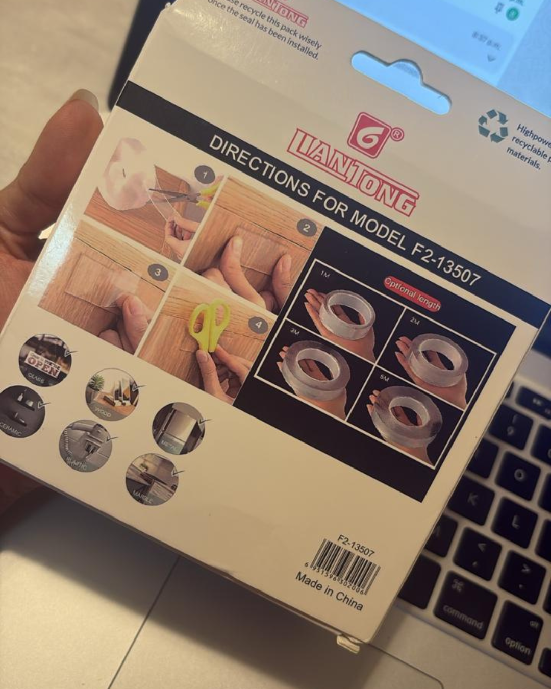 Cinta reutilizable doble cara - Nano Tape