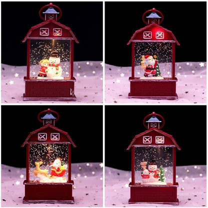 Farol Navideño de Nieve