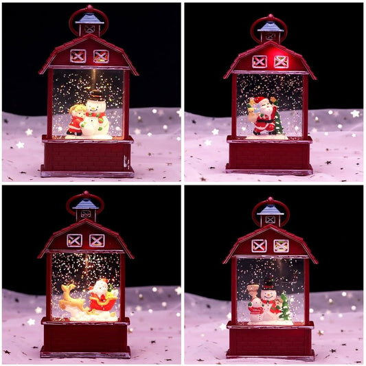 Farol Navideño de Nieve