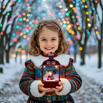 Farol Navideño de Nieve