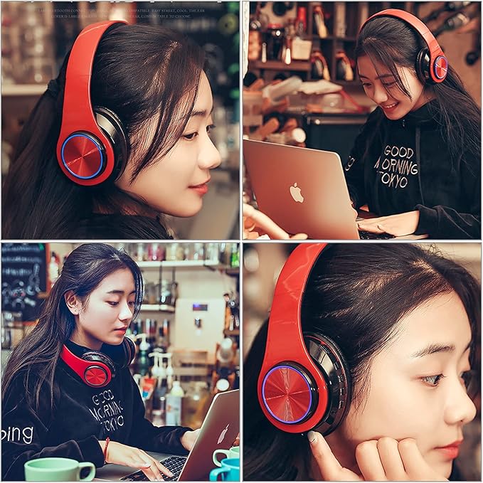 Audífonos BT acolchonados- LED