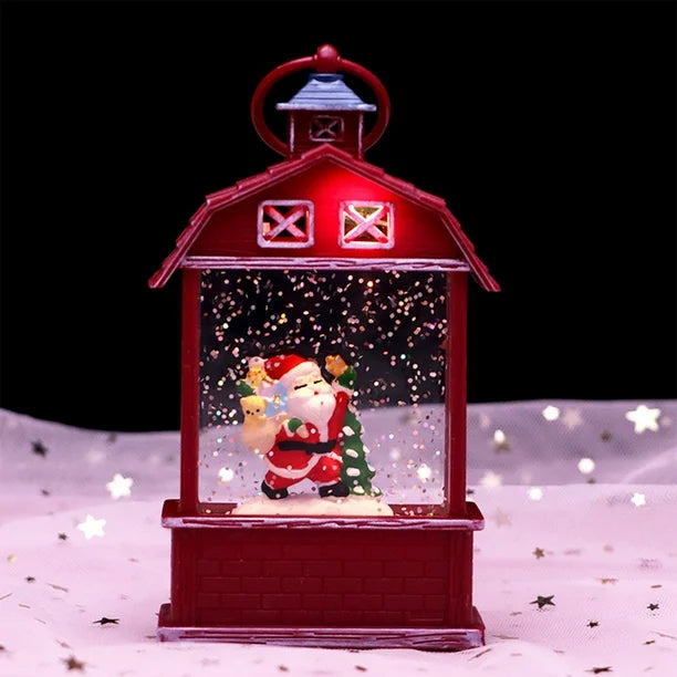Farol Navideño de Nieve