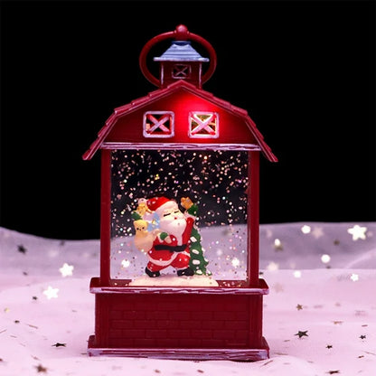 Farol Navideño de Nieve