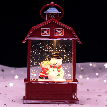 Farol Navideño de Nieve