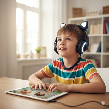 Audífonos Diadema con Orejitas