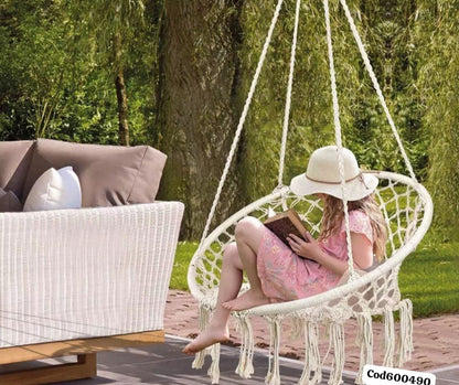 Silla Colgante Resistente – Relájate con Estilo en Interior o Exterior