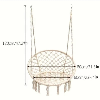 Silla Colgante Resistente – Relájate con Estilo en Interior o Exterior