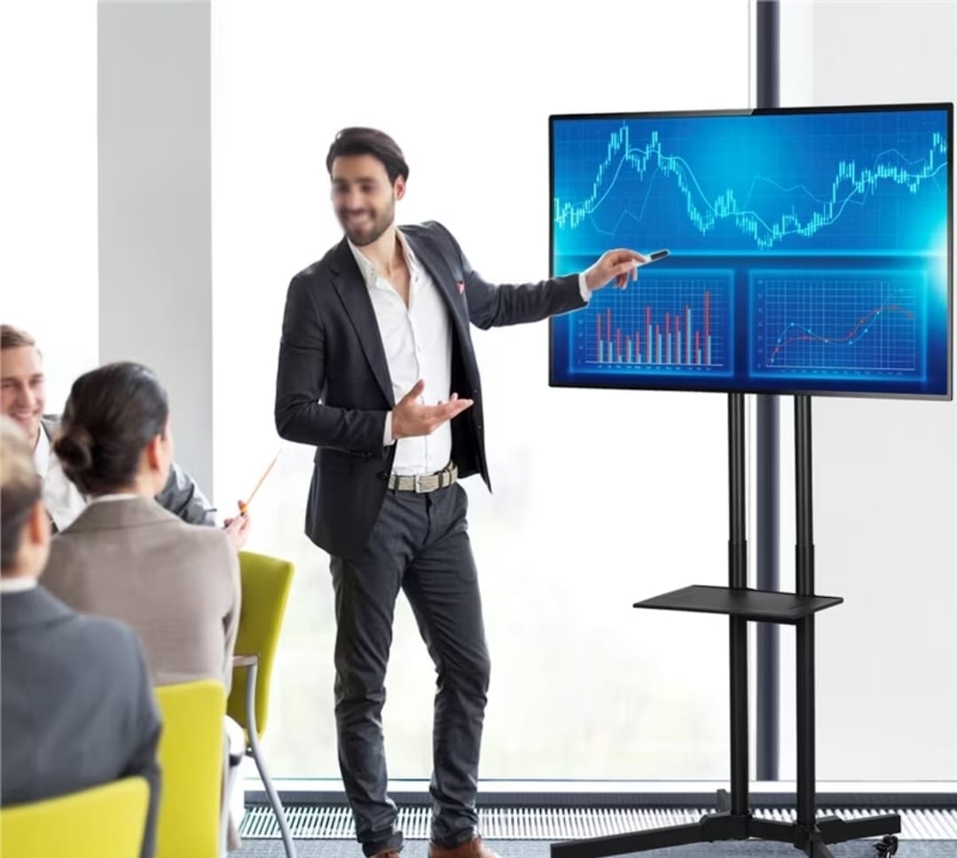 Soporte Móvil para TV – Ajustable y Versátil para tu Televisión