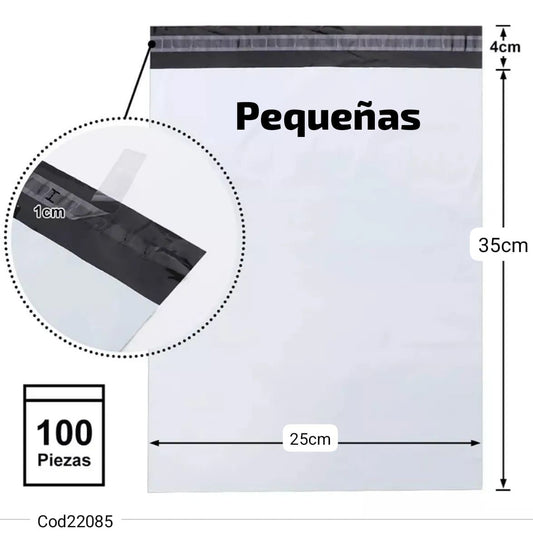 Paquete de 100 bolsas de Empaque Autoadhesivas – Presenta y Protege tus Productos