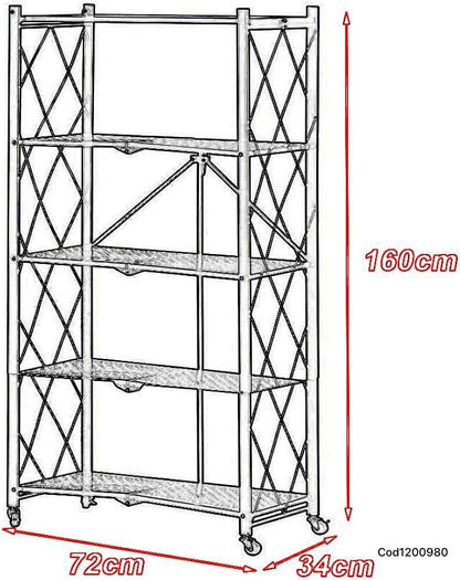 Estante Plegable Multifuncional – Organización Inteligente para tu Hogar