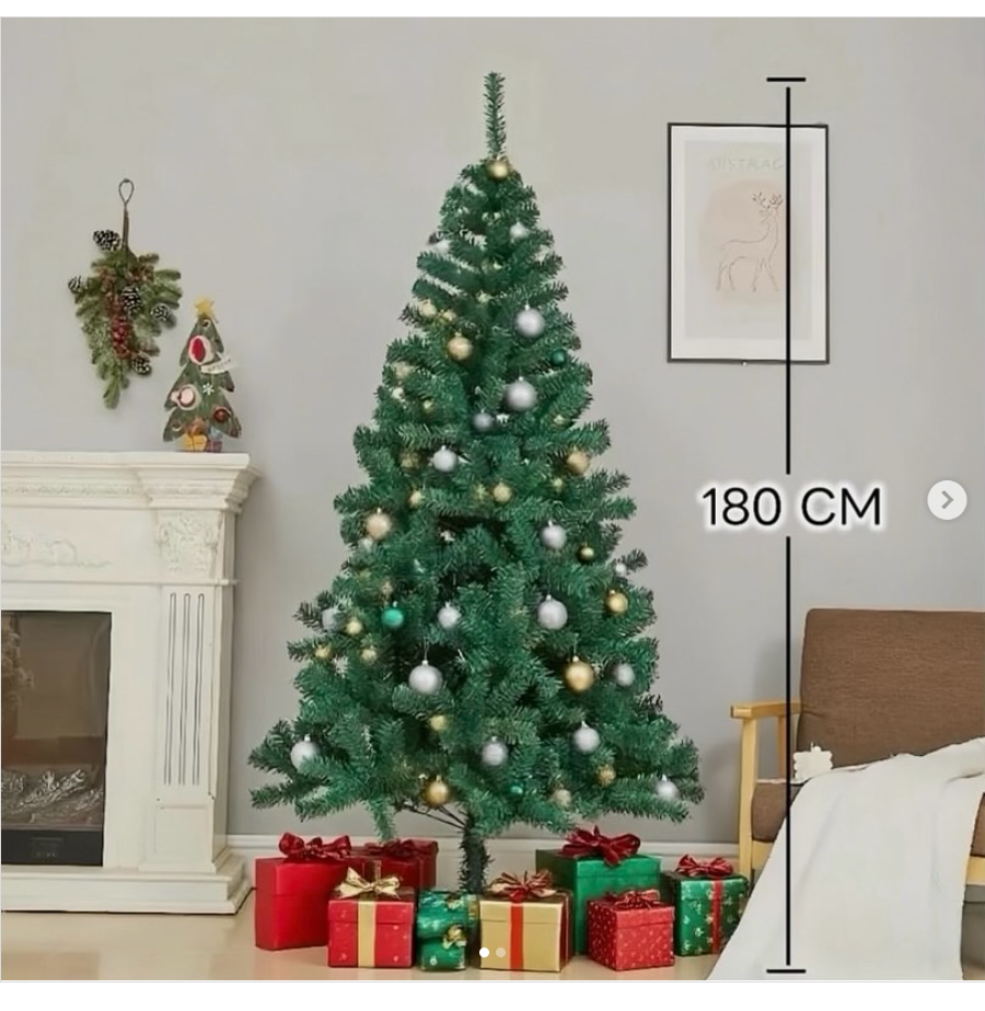 Árbol de Navidad 180 cm – Clásico, elegante y económico