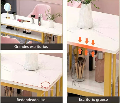 Mesa Profesional de Manicura con 3 Gavetas – Orden, Estilo y Comodidad