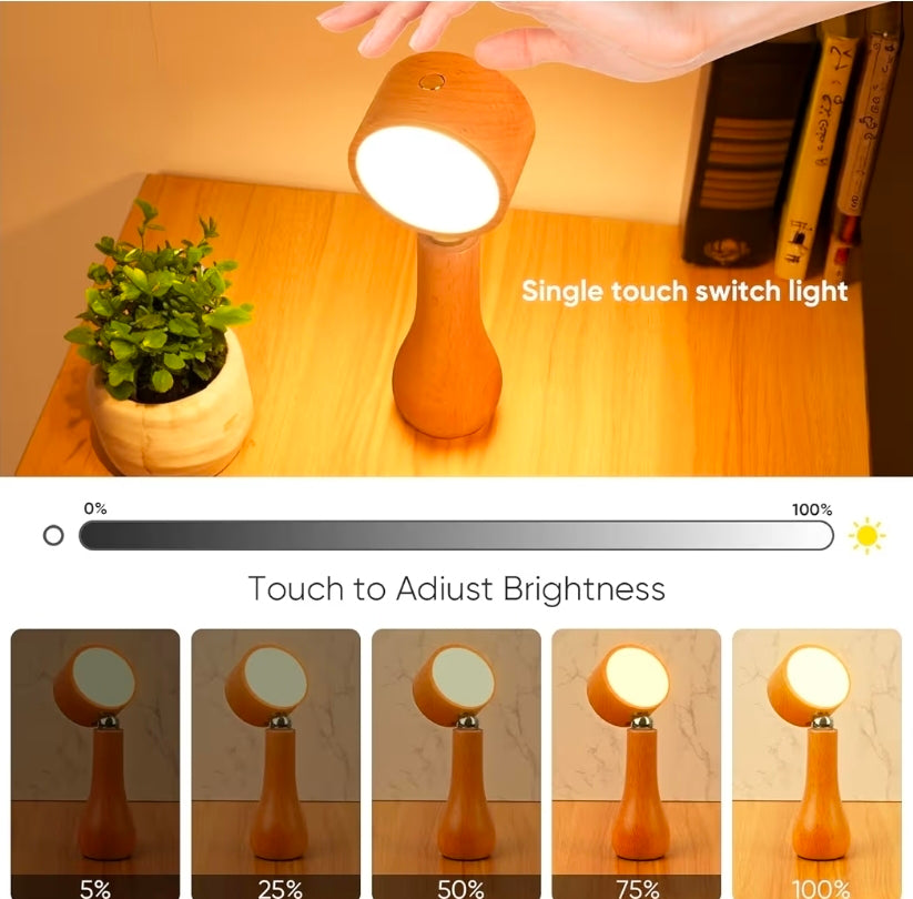 Lámpara LED de Mesa, Giratoria 360° – Iluminación Ajustable