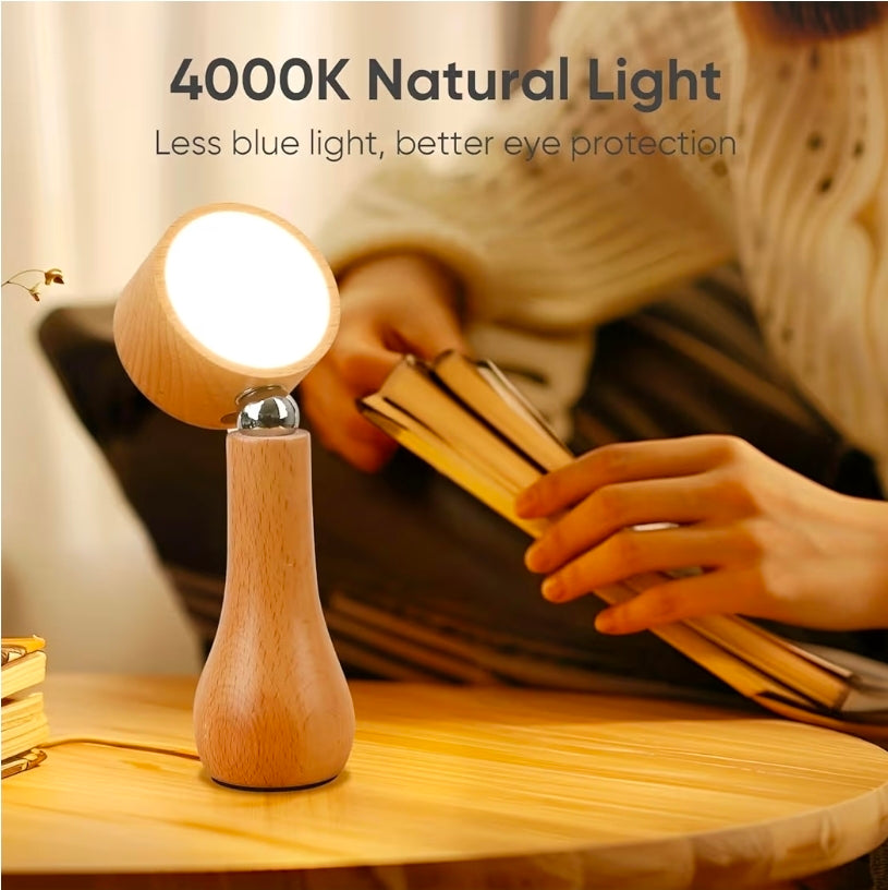 Lámpara LED de Mesa, Giratoria 360° – Iluminación Ajustable