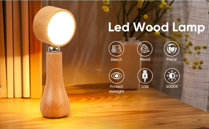 Lámpara LED de Mesa, Giratoria 360° – Iluminación Ajustable