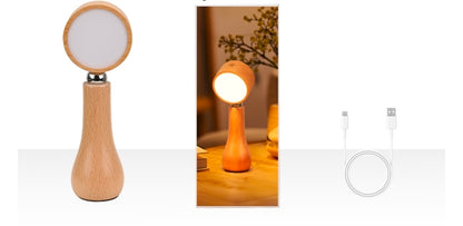 Lámpara LED de Mesa, Giratoria 360° – Iluminación Ajustable