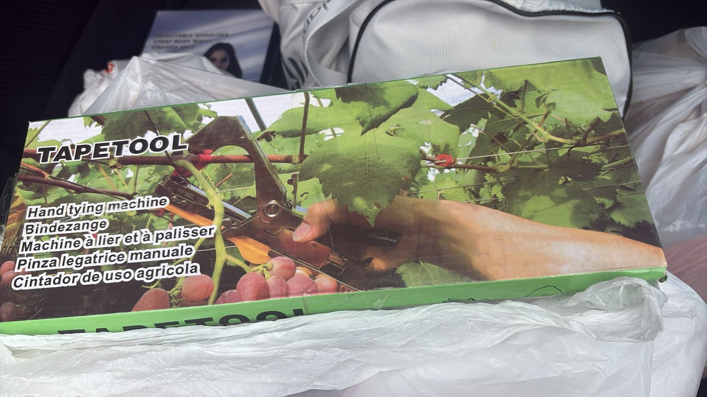 Máquina manual  TAPETOOL para amarrar y sujetar plantas
