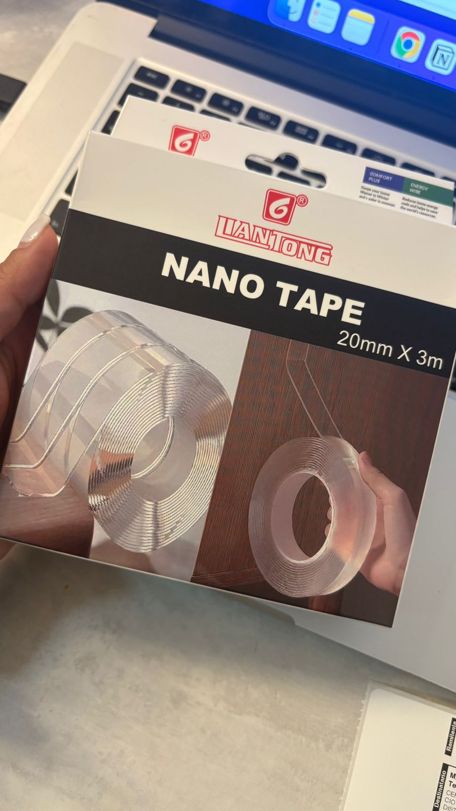 Cinta reutilizable doble cara - Nano Tape