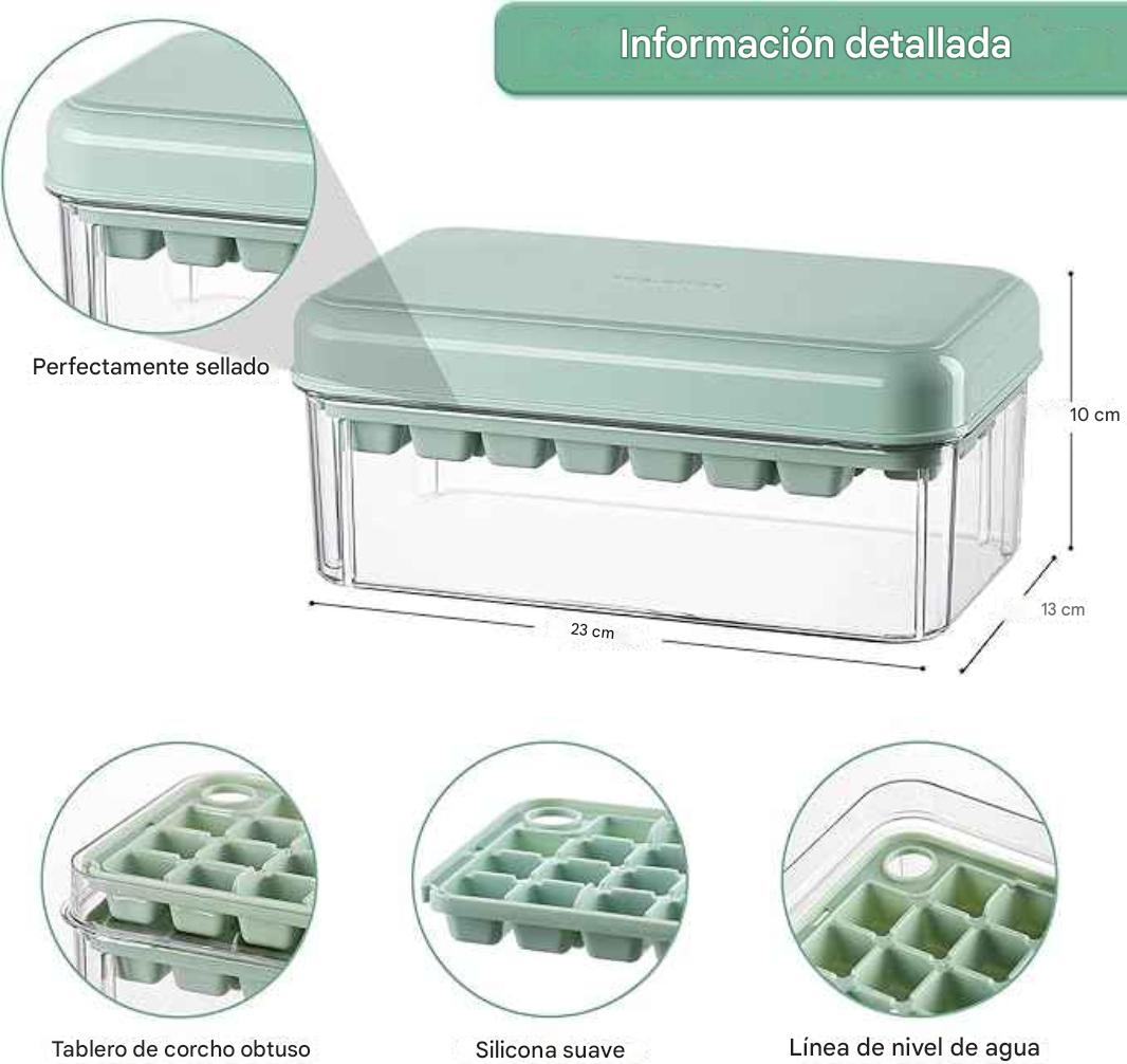 Bandeja y Contenedor para Hielo